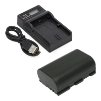Canon LP-E6 / LP-E6N / LP-E6NH accu met USB-C single slot oplader (7.2 V, 2000 mAh, 123accu huismerk) ACA00824