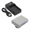Canon LP-E8/4515B002AA accu met USB-C single slot oplader (7.4 V, 1120 mAh, 123accu huismerk) ACA00830 - 1
