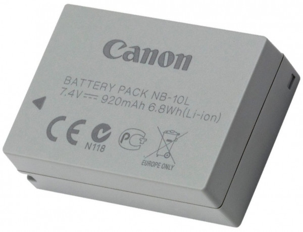 Canon NB-10L accu (7.4 V, 920 mAh, origineel)  ACA00354 - 1