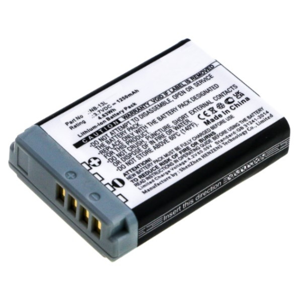Canon NB-13L / 9839B001 accu (3.6 V, 1050 mAh, 123accu huismerk) ACA00384 - 1