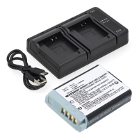 Canon NB-13L / NB-15L accu + USB-C double slot oplader (3.7 V, 1250 mAh, 123accu huismerk) ACA00868