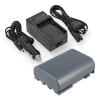 Canon NB-2LH / 9612A001 accu met single slot oplader (7.4 V, 600 mAh, 123accu huismerk) ACA00849 - 1
