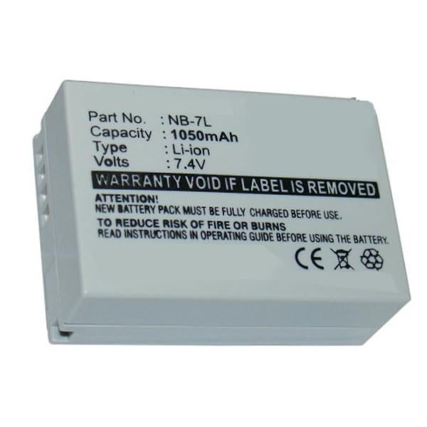 Canon NB-7L / 3153B001 accu (7.4 V, 1050 mAh, 123accu huismerk) ACA00093 - 2
