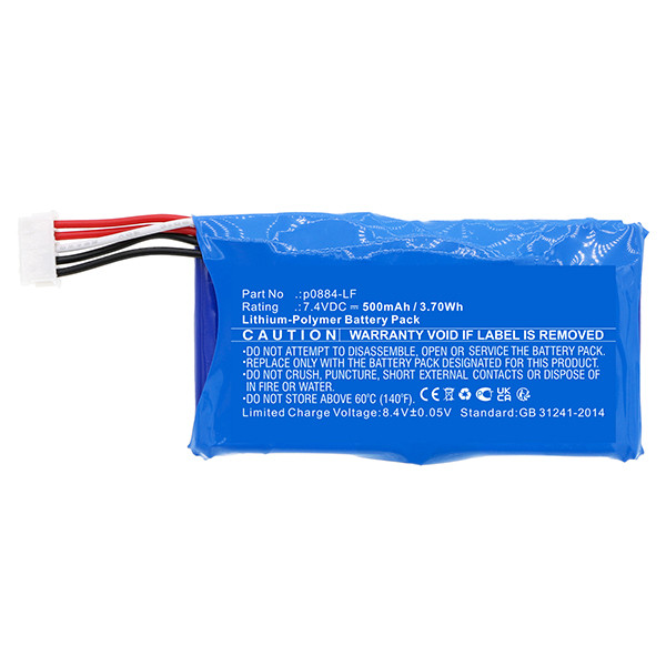 Canon p0884-LF accu (7.4 V, 500 mAh, 123accu huismerk)  ACA00691 - 2