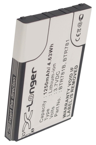 Casio BTR781B / BTR781 accu (1250 mAh, 123accu huismerk)  ACA00130 - 1