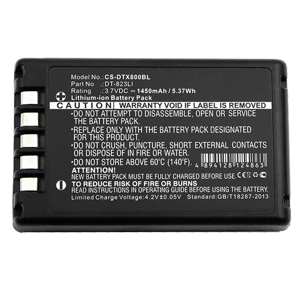 Casio DT-823LI accu (1450 mAh, 123accu huismerk) ACA00330 - 2