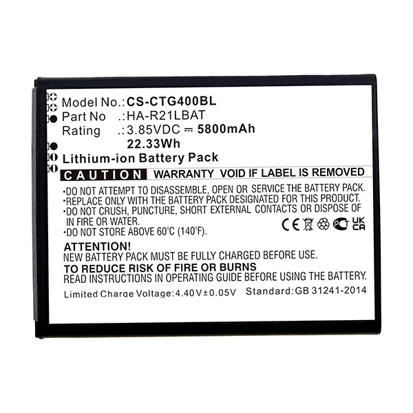 Casio HA-R20bat / HA-R21LBAT accu (5800 mAh, 123accu huismerk) ACA00575 - 2