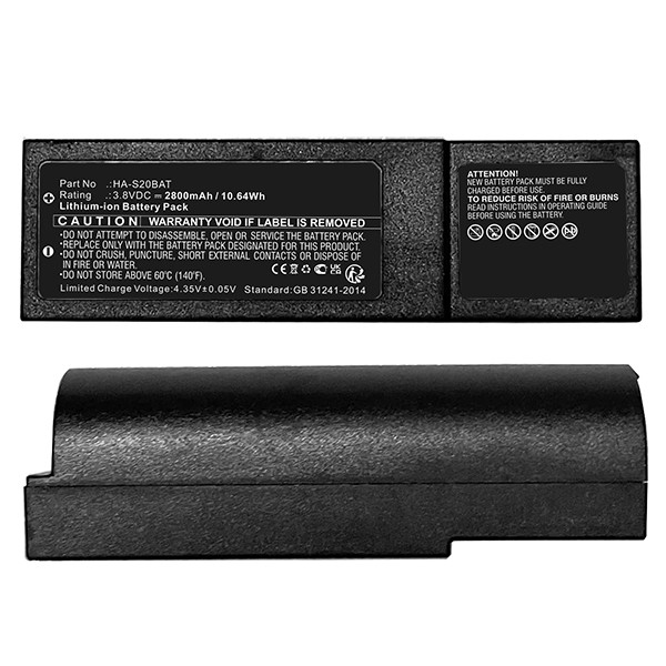 Casio HA-S20BAT accu (3.8V, 2800 mAh, 123accu huismerk)  ACA00689 - 1