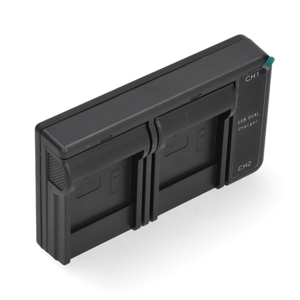 Casio NP-40 USB-C double slot oplader (4.2V, 0.7A, 123accu huismerk) ACA00775 - 2