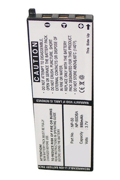 Casio NP-50 / NP-50DBA accu (950 mAh, 123accu huismerk)  ACA00032 - 1