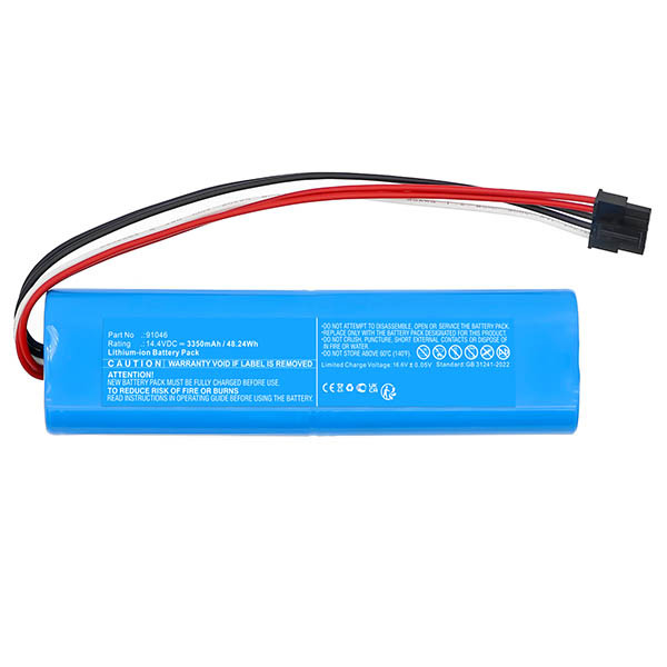 Cecotec 91046 / N160-4S1P accu (14.4 V, Li-ion, 3.35 Ah, 123accu huismerk) ACE01008 - 2