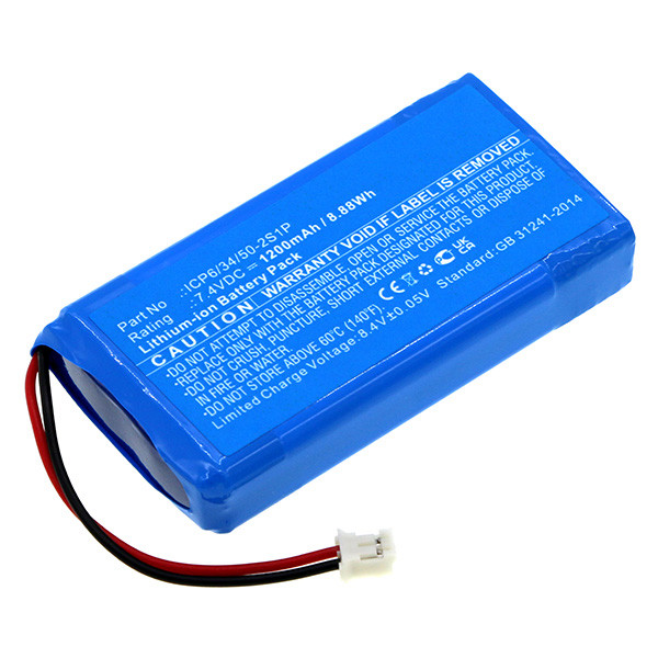 Chord ARL9047 accu (7.4 V, 1200 mAh, 123accu huismerk)  ACH00174 - 1