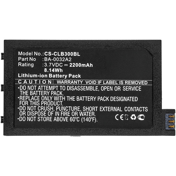 Cipherlab BA-0032A2 accu (2200 mAh, 123accu huismerk) ACI00077 - 2