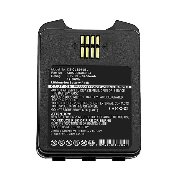 Cipherlab BA-0083A6 / KB97000X03504 accu (3400 mAh, 123accu huismerk) ACI00072 - 2