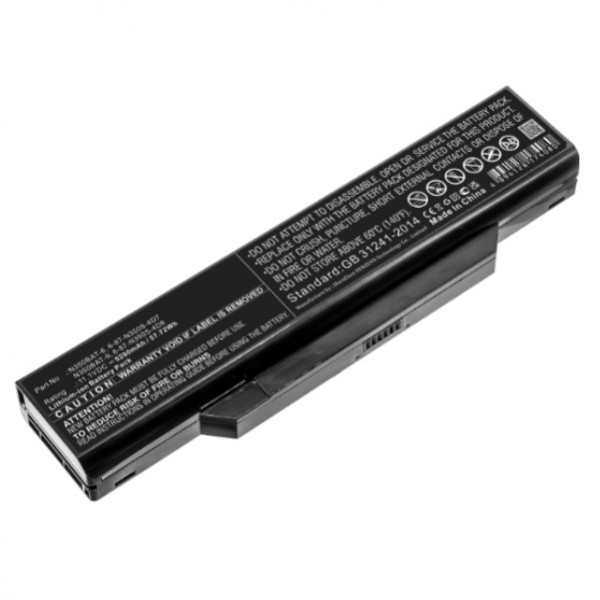 Clevo N350BAT-6 / N350BAT-9 accu (11.1 V, 5200 mAh, 123accu huismerk)  ACL00094 - 1