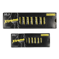 Combi deal: 123accu AA + AAA alkaline batterijen (2x 24 stuks) ADR00104