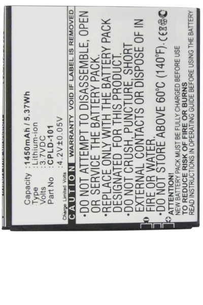 Coolpad CPLD-101 accu (1450 mAh, 123accu huismerk)  ACO00202 - 1