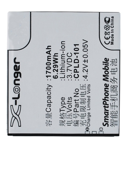 Coolpad CPLD-101 accu (1800 mAh, 123accu huismerk)  ACO00212 - 1