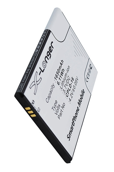 Coolpad CPLD-16 accu (1650 mAh, 123accu huismerk)  ACO00196 - 1
