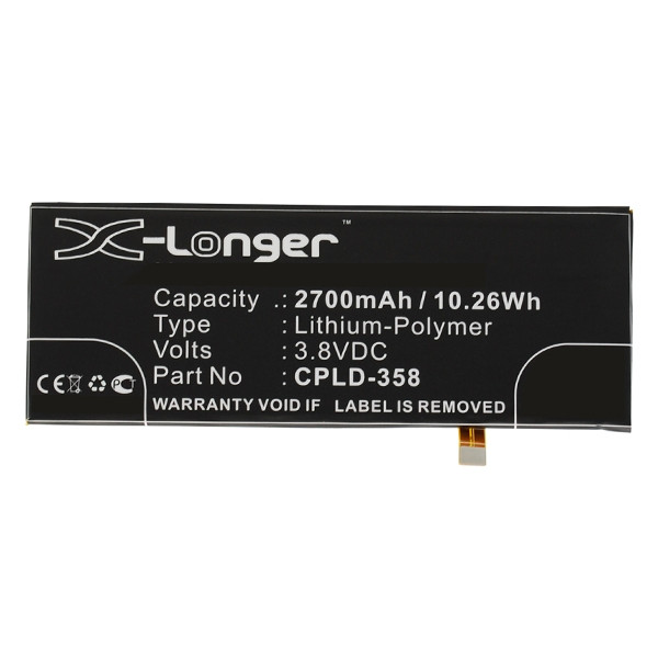Coolpad CPLD-358 accu (2700 mAh, 123accu huismerk)  ACO00344 - 1
