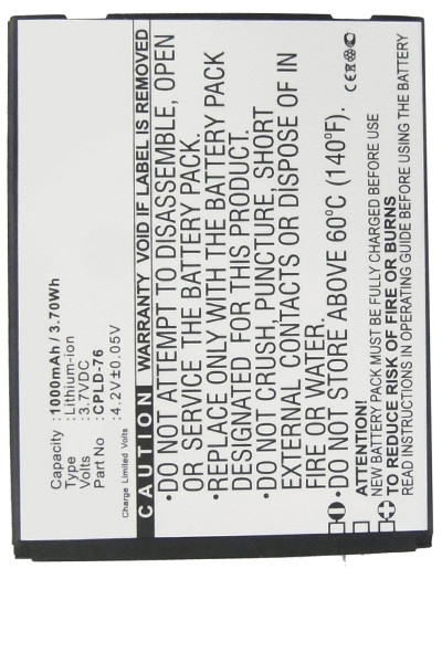 Coolpad CPLD-76 accu (1000 mAh, 123accu huismerk)  ACO00188 - 1