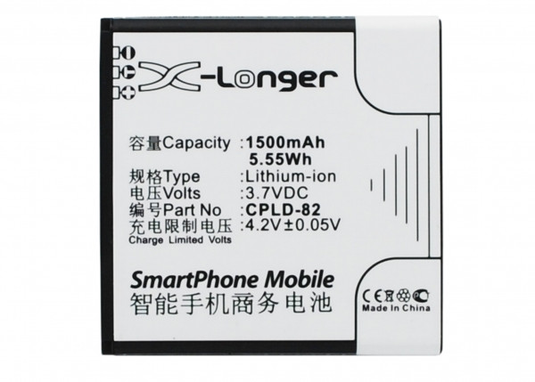 Coolpad CPLD-82 accu (1500 mAh, 123accu huismerk)  ACO00238 - 1