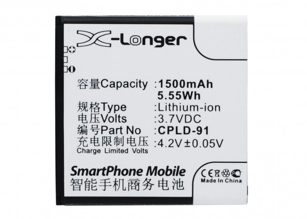 Coolpad CPLD-91 accu (1500 mAh, 123accu huismerk)  ACO00236 - 1