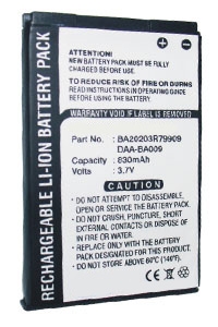 Creative DAA-BA0009 / BA20203R79909 accu (830 mAh, 123accu huismerk)  ACR00031