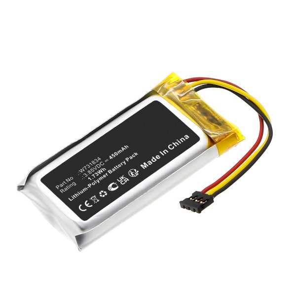 DJI Mic Charging Case / W731834 accu (3.85 V, 450 mAh, 123accu huismerk) ADJ00180 - 1