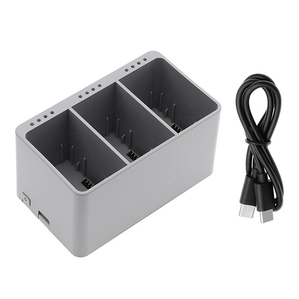 DJI Mini 3 / Mini 3 Pro 3-slots laadstation 270620 (12 V, 4 A, 123accu huismerk) ADJ00214 - 1