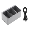 DJI Mini 3 / Mini 3 Pro 3-slots laadstation 270620 (12 V, 4 A, 123accu huismerk) ADJ00214 - 1