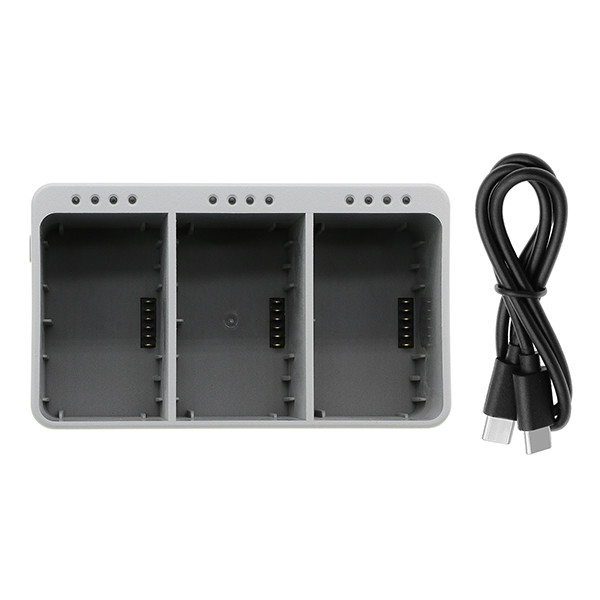 DJI Mini 3 / Mini 3 Pro 3-slots laadstation 270620 (12 V, 4 A, 123accu huismerk) ADJ00214 - 5