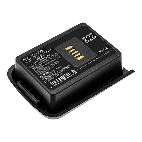 Datalogic 024000005 / 4006-0337 / 95A201016 accu (3.7 V, 3300 mAh, 123accu huismerk) ADA00173 - 1