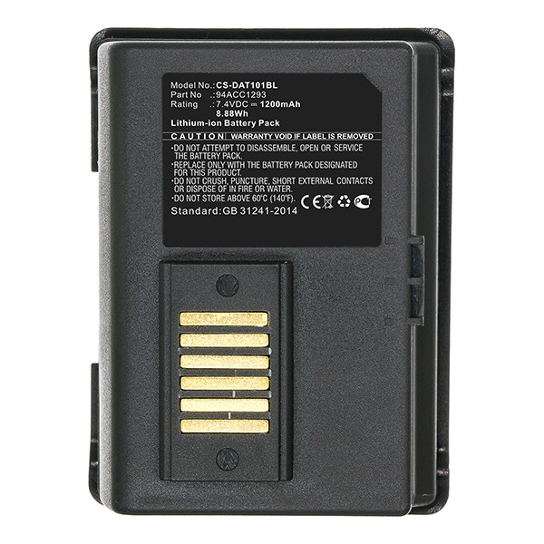 Datalogic 700165400 / 94ACC1293 / 94ACC1294 accu (7.4 V, 1200 mAh, 123accu huismerk) ADA00172 - 2