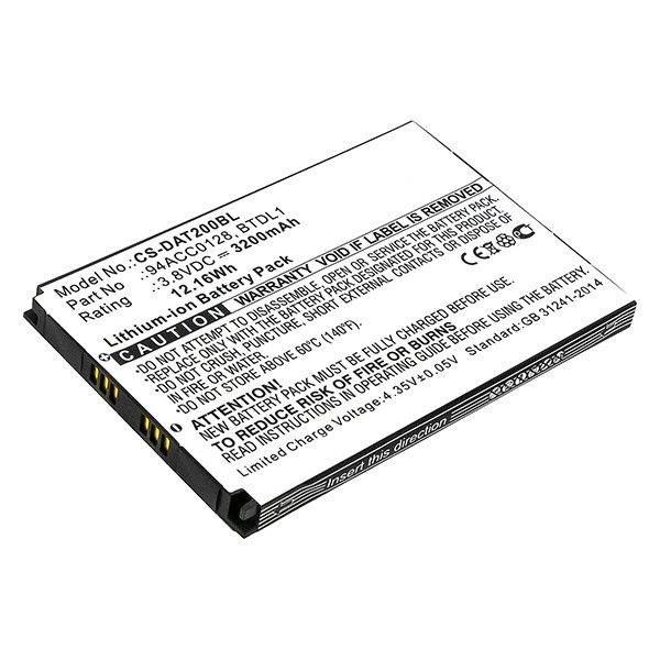 Datalogic 94ACC0128 accu (3.7 V, 3200 mAh, 123accu huismerk) ADA00169 - 1