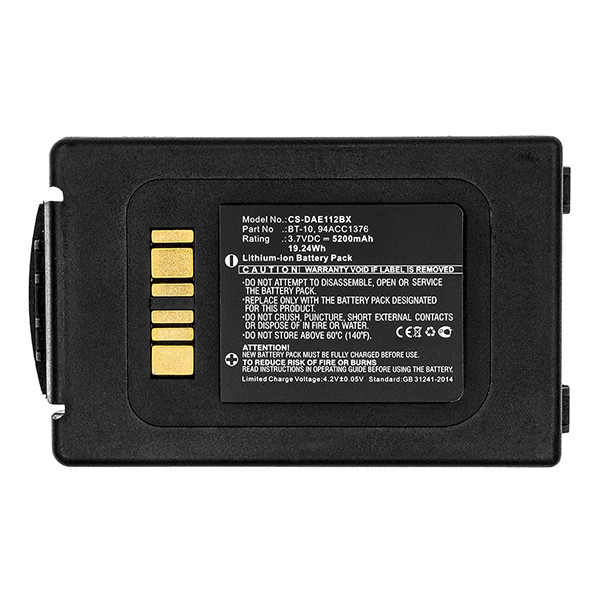Datalogic BT-10 / 94ACC1376 / 94ACC1377 accu (3.7 V, 5200 mAh, 123accu huismerk) ADA00118 - 3