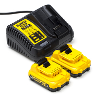 DeWalt Starterset: 2x DeWalt DCB127-XJ / 12V XR accu's + lader (12 V, 2.0 Ah, origineel)  ADE01221