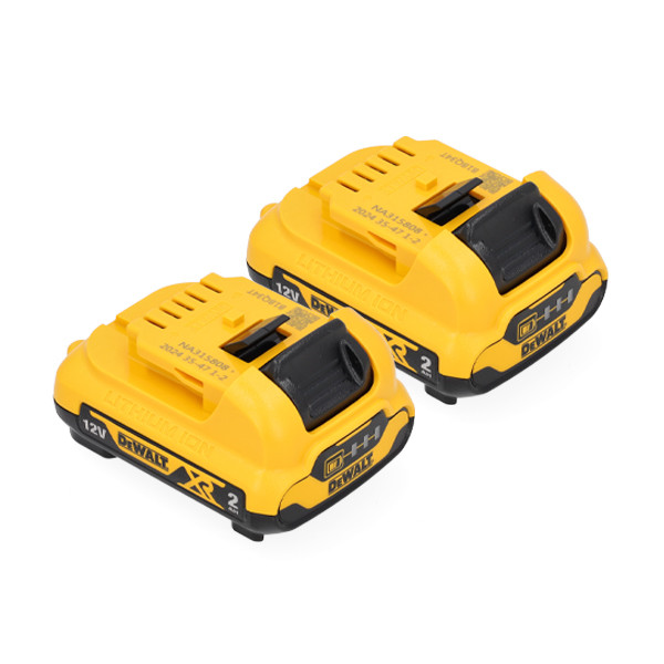 Starterset: 2x DeWalt DCB127-XJ / 12V XR accu's (12 V, 2.0 Ah, origineel) ADE01223 - 1