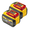 Starterset: 2x DeWalt DCB547-XJ / XR FlexVolt accu's (18V / 54V, 9.0Ah, origineel)