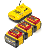 Starterset: 3x DeWalt DCB546-XJ / XR FlexVolt accu's + lader (18V / 54V, 6.0Ah, origineel) ADE01287 - 1