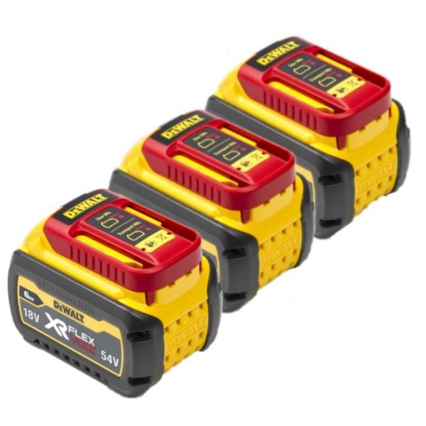 DeWalt Starterset: 3x DeWalt DCB546-XJ / XR FlexVolt accu's (18V / 54V, 6.0Ah, origineel)  ADE01280 - 1