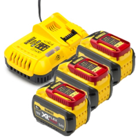 DeWalt Starterset: 3x DeWalt DCB547-XJ / XR FlexVolt accu's + lader (18V / 54V, 9.0Ah, origineel)  ADE01290