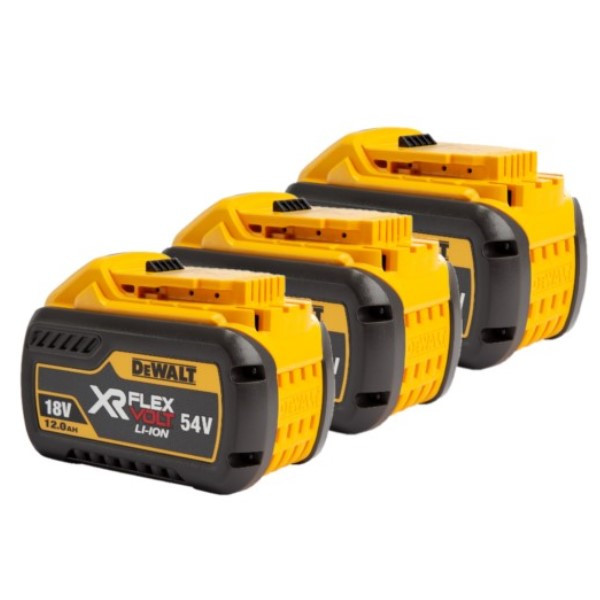 DeWalt Starterset: 3x DeWalt DCB548-XJ / XR FlexVolt accu's (18V / 54V, 12Ah, origineel)  ADE01310 - 1
