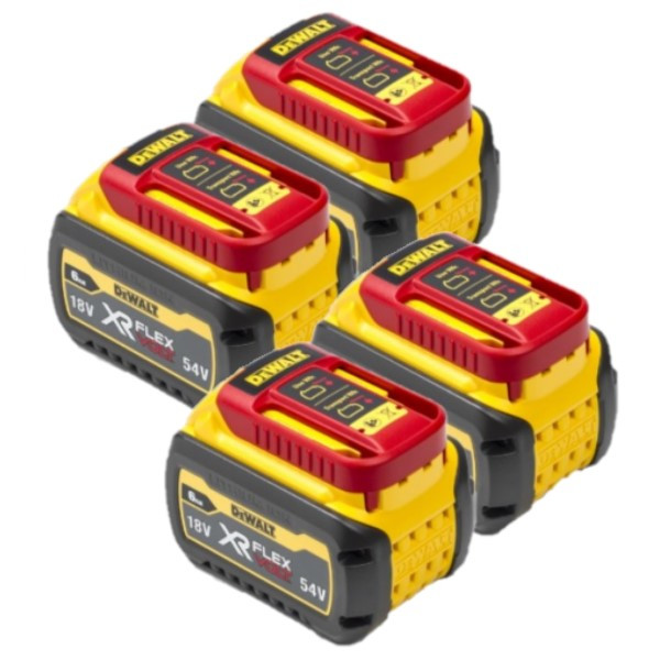 DeWalt Starterset: 4x DeWalt DCB546-XJ / XR FlexVolt accu's (18V / 54V, 6.0Ah, origineel)  ADE01292 - 1