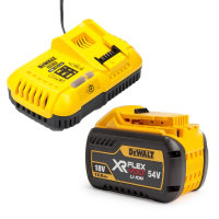 DeWalt Starterset: DeWalt DCB548-XJ / XR FlexVolt accu + lader (18V / 54V, 12Ah, origineel)  ADE01307