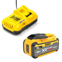 DeWalt Starterset: DeWalt DCB549-XJ / XR FlexVolt accu + lader (18V / 54V, 15 Ah, origineel)  ADE01297