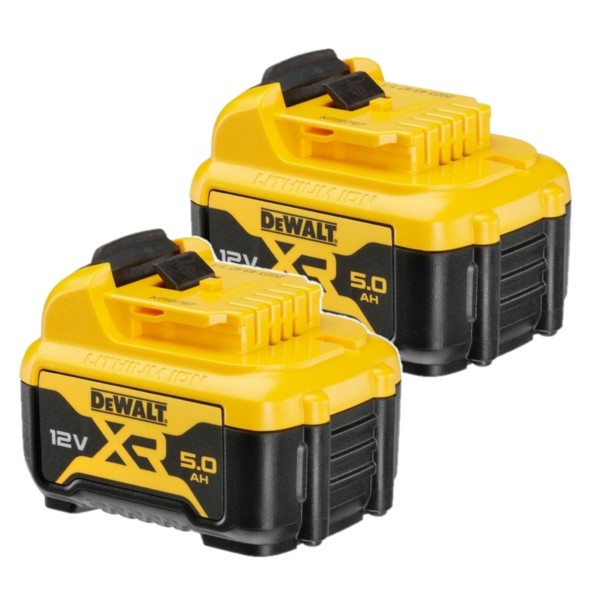 DeWalt Startset: 2x DeWalt DCB126-XJ / 12V XR Li-ion accu's (12 V, 5.0 Ah, origineel)  ADE01390 - 1