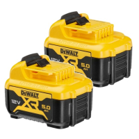 DeWalt Startset: 2x DeWalt DCB126-XJ / 12V XR Li-ion accu's (12 V, 5.0 Ah, origineel)  ADE01390