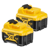 Startset: 2x DeWalt DCB126-XJ / 12V XR Li-ion accu's (12 V, 5.0 Ah, origineel)