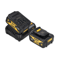 Startset: 2x DeWalt DCB182 XR accu's + lader (18 V, 4.0 Ah, origineel) ADE01220